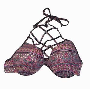 Shade & Shore Crisscross Halter Bikini Top